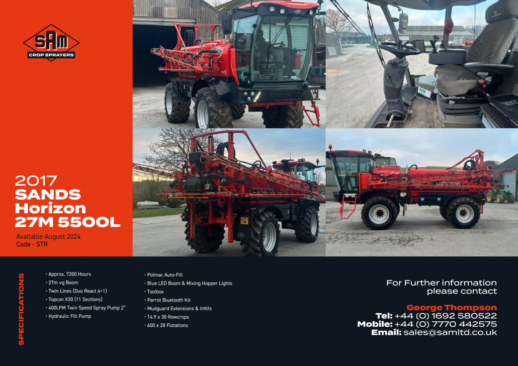 Sands Horizon 5500 27M STR Sam Sprayers